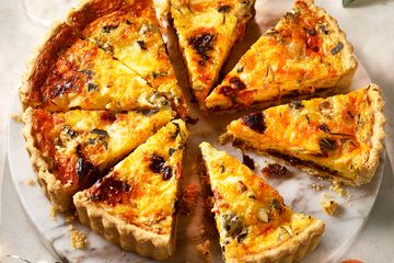 Ham and Cheese board quiche