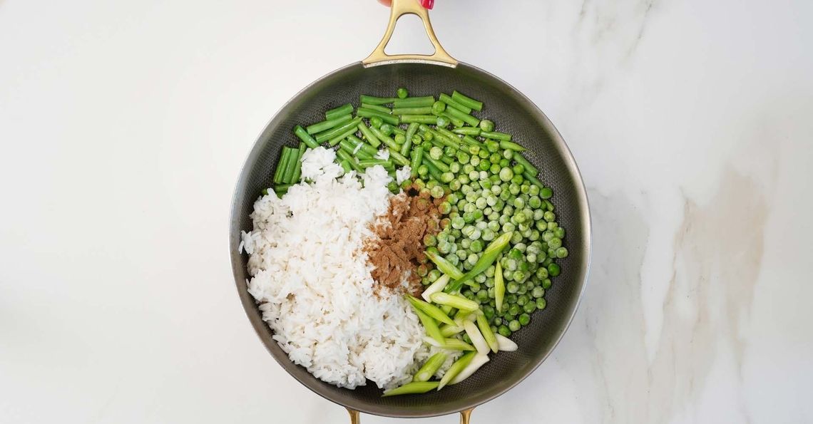 Ingredients for egg fried rice