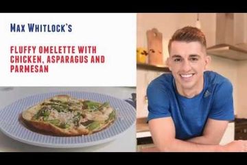 Embedded thumbnail for Max Whitlock's chicken and asparagus fluffy omelette